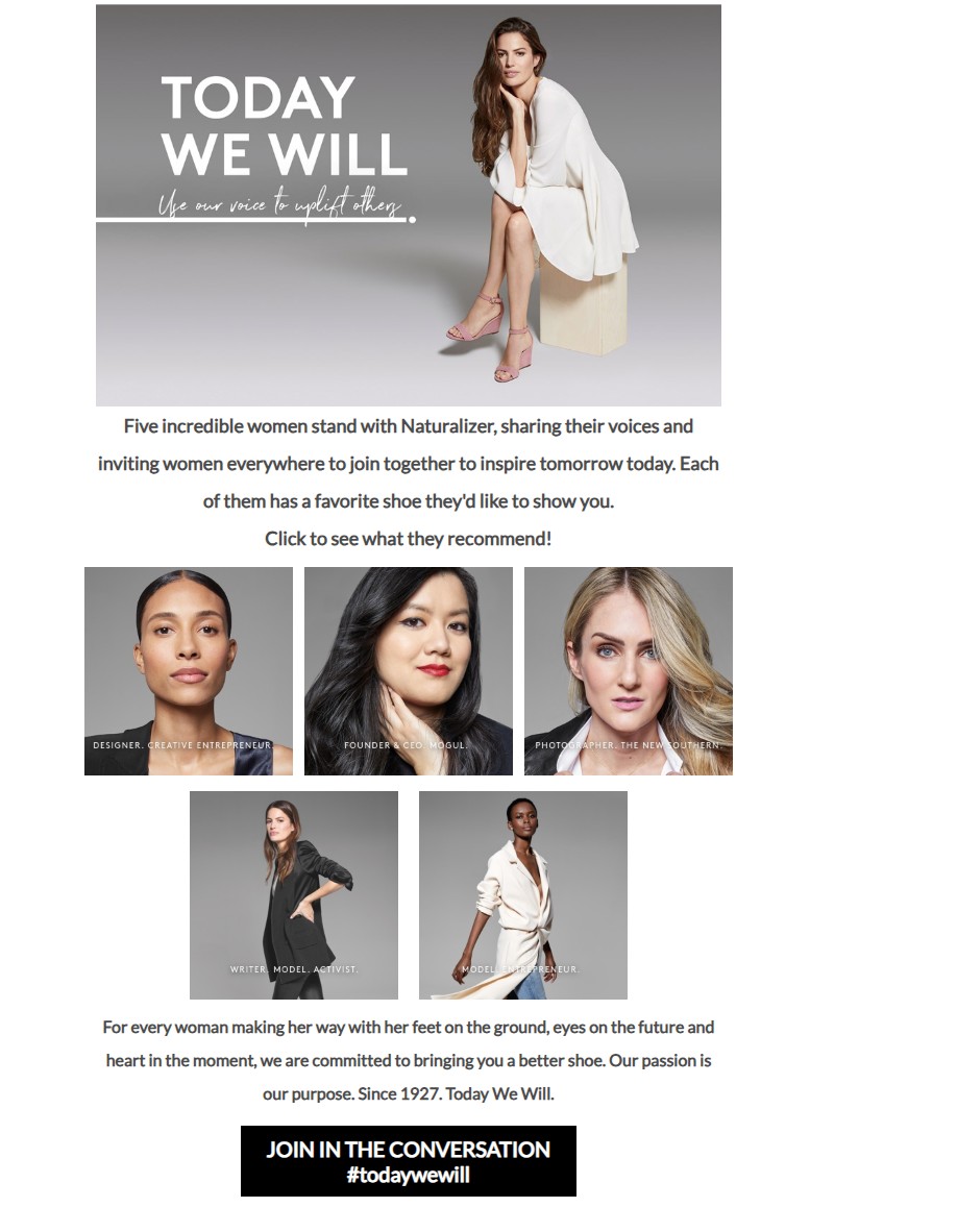 Email campaign design example