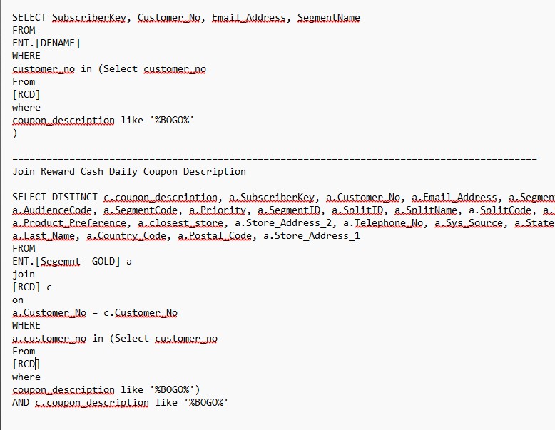 Segmentation dashboard example